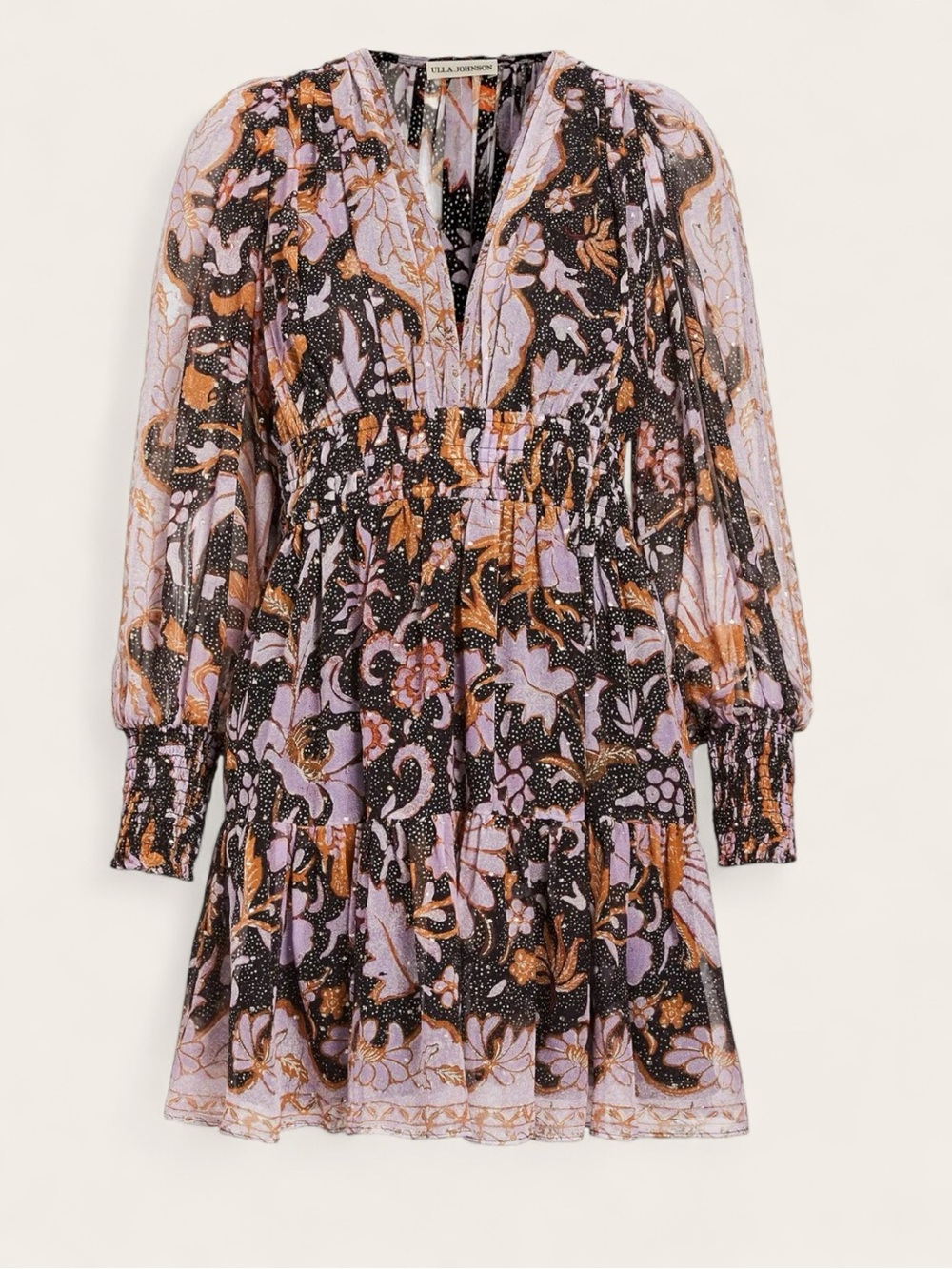 Ulla Johnson Silk Rosetta Chiffon Mini Dress Size 4 - Picture 5 of 9